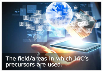 The field/areas in which JAC’s precursors are used.